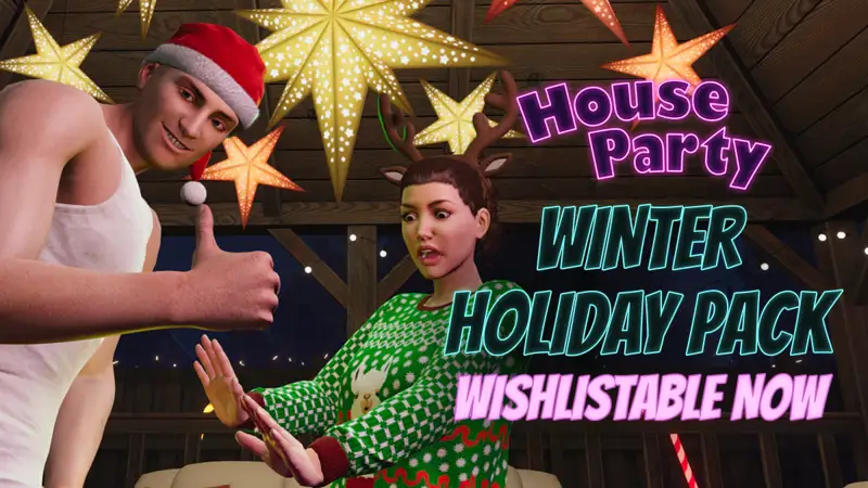 Our free House Party - Winter Holiday Pack is available for wishlisting now!